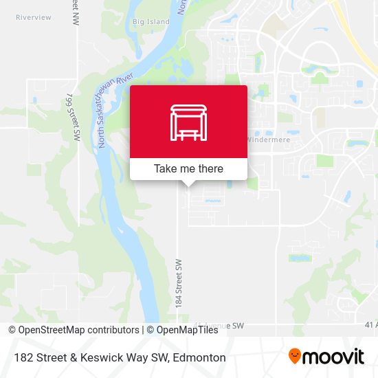 182 Street & Keswick Way SW map