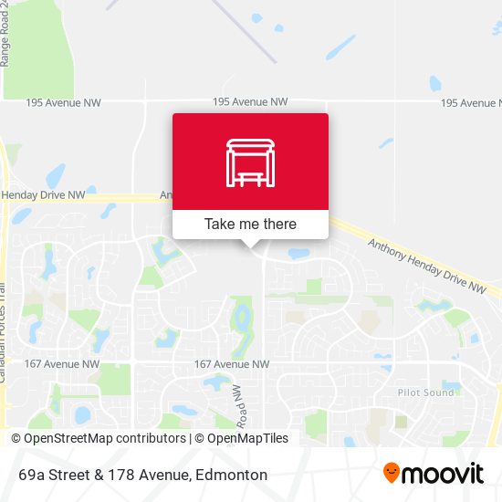 69a Street & 178 Avenue map