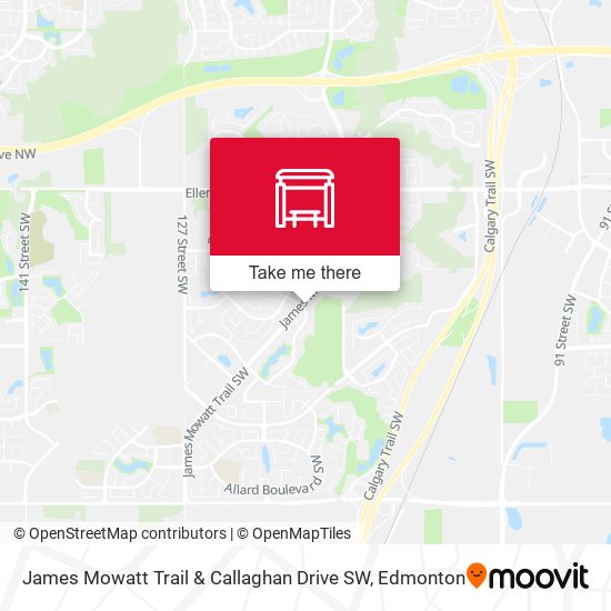 James Mowatt Trail & Callaghan Drive SW map