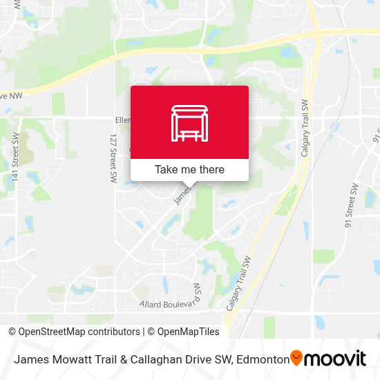 James Mowatt Trail & Callaghan Drive SW map
