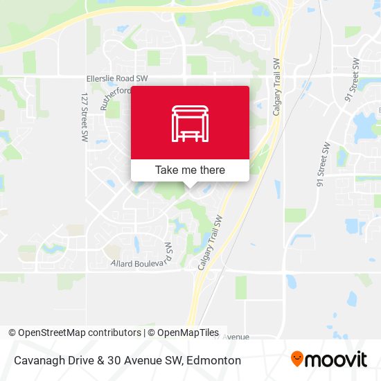 Cavanagh Drive & 30 Avenue SW map