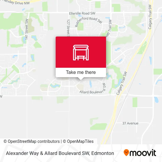 Alexander Way & Allard Boulevard SW map