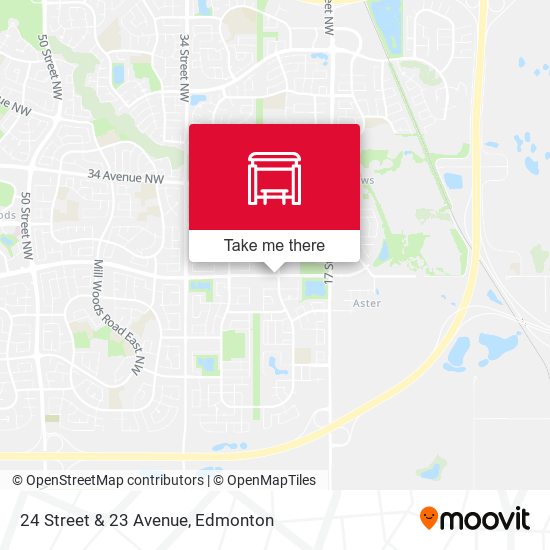 24 Street & 23 Avenue map