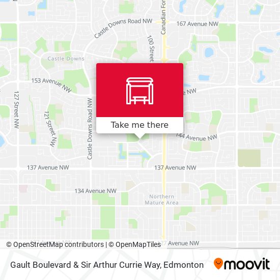 Gault Boulevard & Sir Arthur Currie Way map