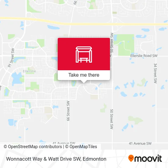 Wonnacott Way & Watt Drive SW map