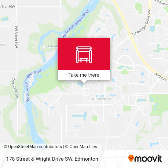 178 Street & Wright Drive SW map