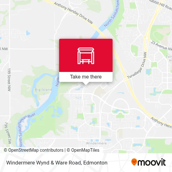 Windermere Wynd & Ware Road map