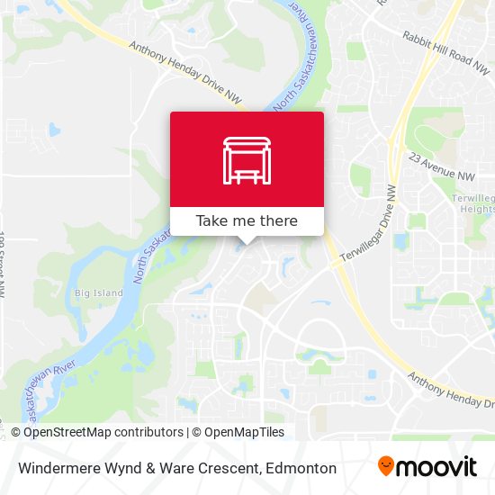 Windermere Wynd & Ware Crescent map