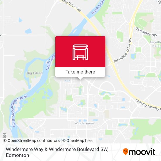 Windermere Way & Windermere Boulevard SW map