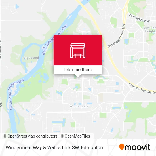 Windermere Way & Wates Link SW map