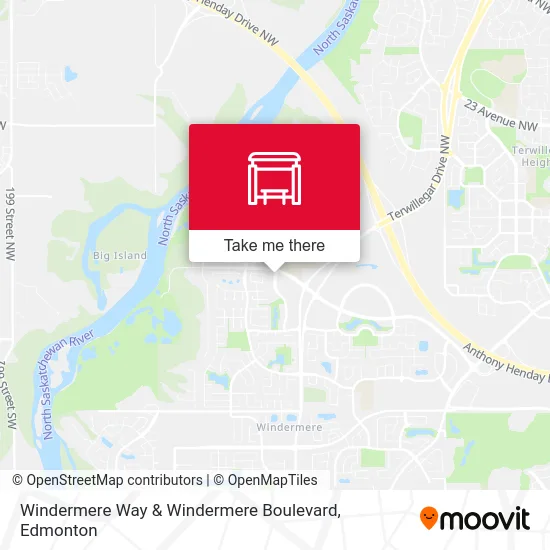 Windermere Way & Windermere Boulevard map