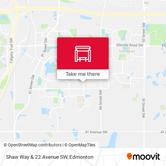 Shaw Way & 22 Avenue SW map