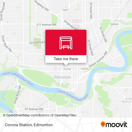 Corona Station map