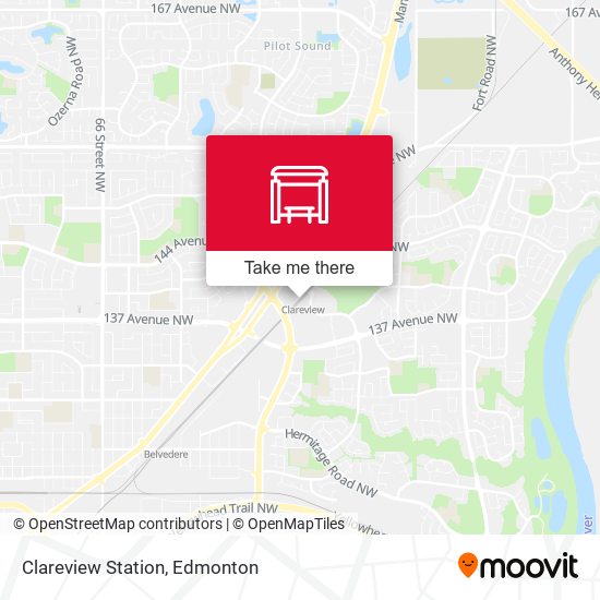 Clareview Station map