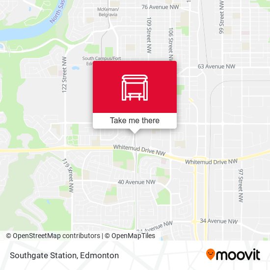 Southgate Station map