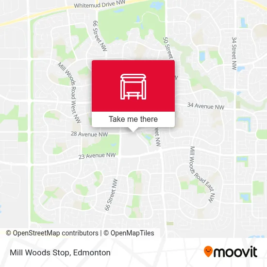 Mill Woods Stop map