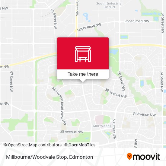 Millbourne/Woodvale Stop map