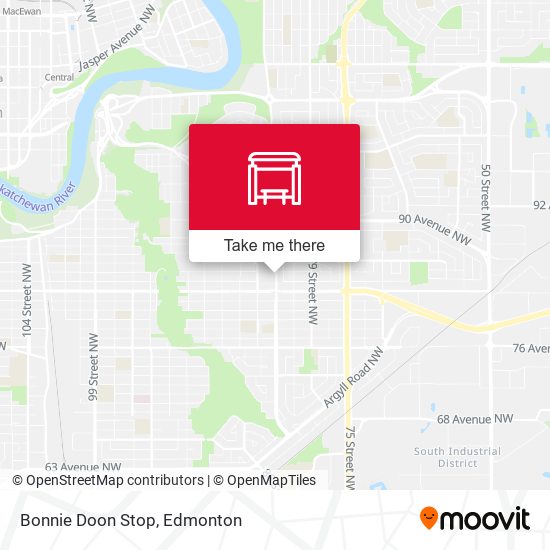 Bonnie Doon Stop map