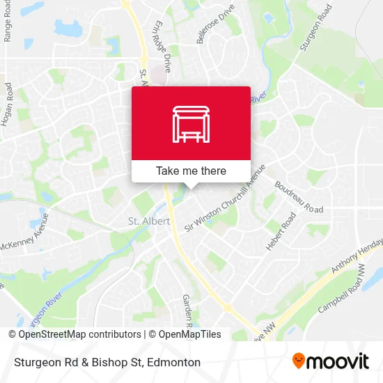 Sturgeon Rd & Bishop St map