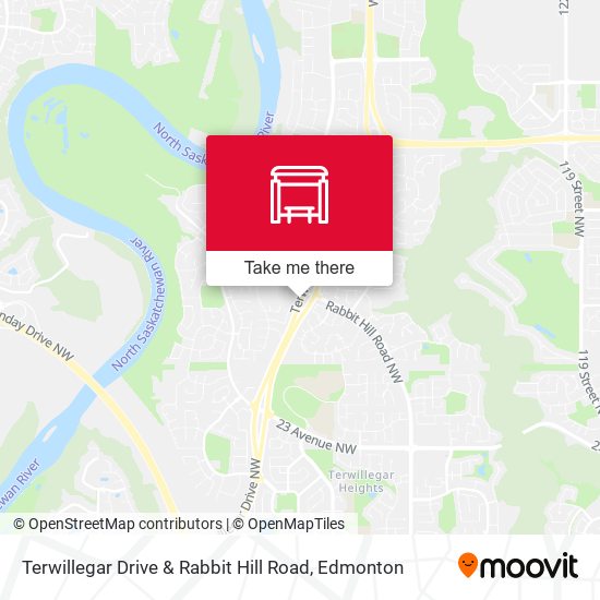 Terwillegar Drive & Rabbit Hill Road map