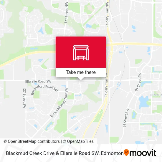 Blackmud Creek Drive & Ellerslie Road SW map