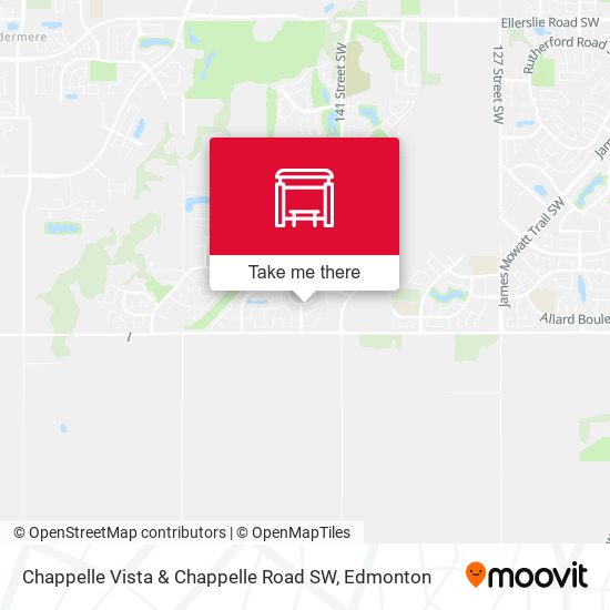 Chappelle Vista & Chappelle Road SW map