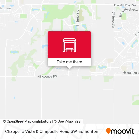 Chappelle Vista & Chappelle Road SW map