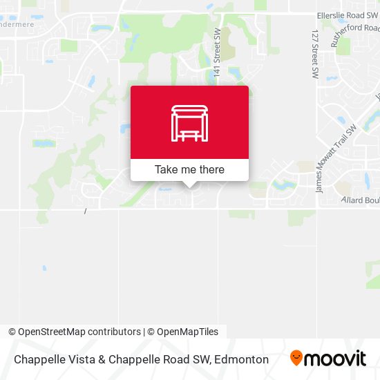 Chappelle Vista & Chappelle Road SW map