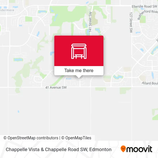Chappelle Vista & Chappelle Road SW map