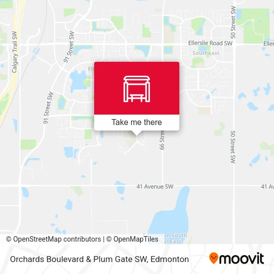 Orchards Boulevard & Plum Gate SW map