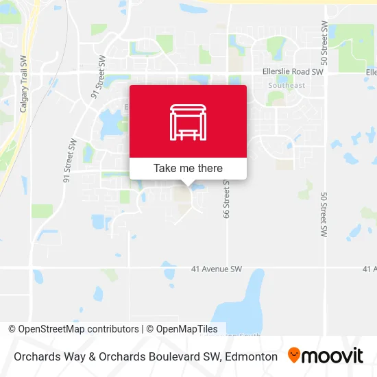Orchards Way & Orchards Boulevard SW map