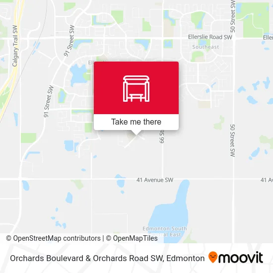 Orchards Boulevard & Orchards Road SW map