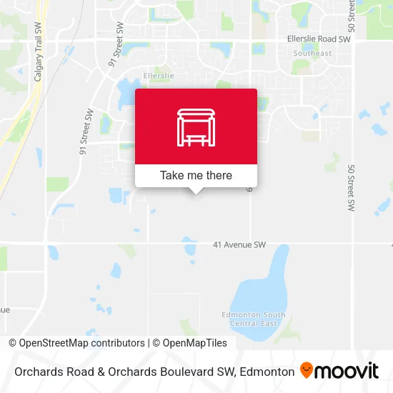 Orchards Road & Orchards Boulevard SW map
