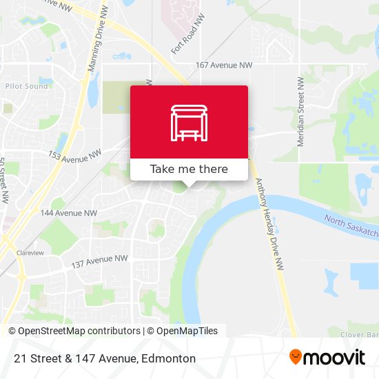 21 Street & 147 Avenue map
