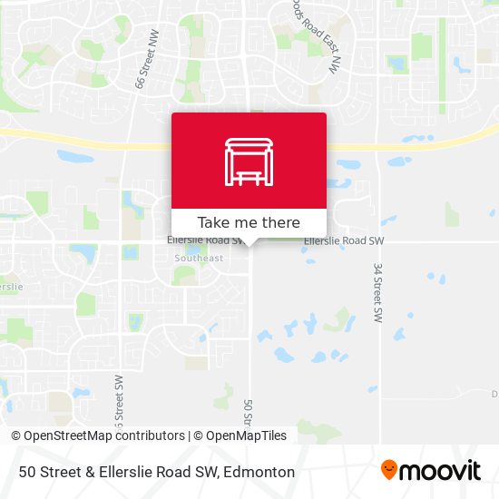 50 Street & Ellerslie Road SW map