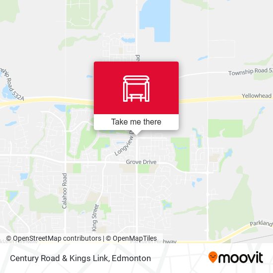 Century Road & Kings Link map