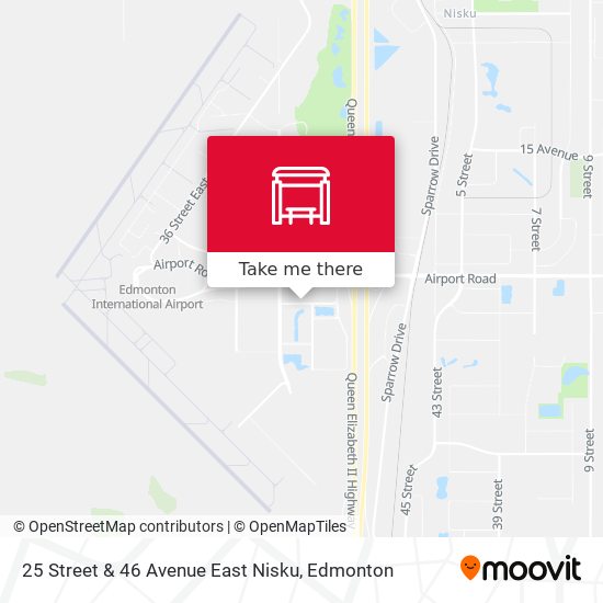 25 Street & 46 Avenue East Nisku map