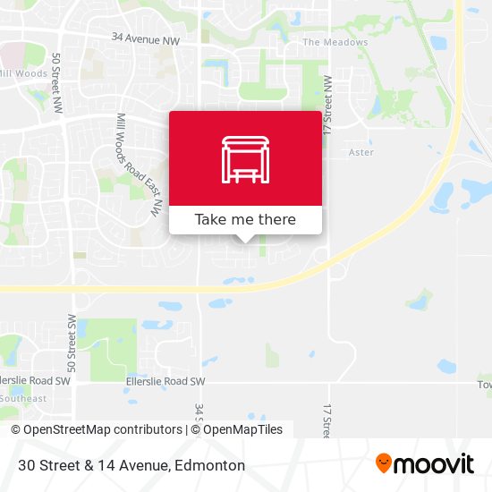 30 Street & 14 Avenue map