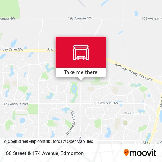 66 Street & 174 Avenue map