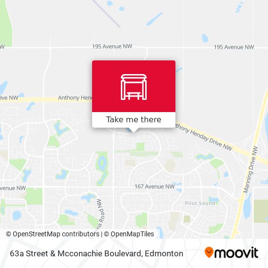 63a Street & Mcconachie Boulevard map