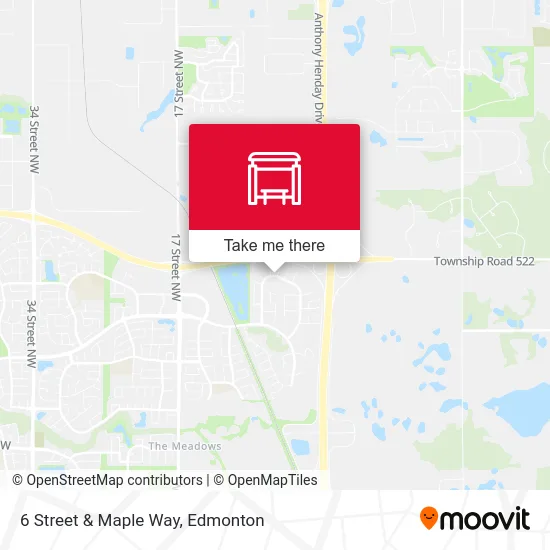 6 Street & Maple Way map