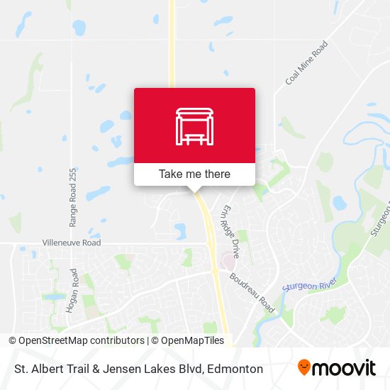 St. Albert Trail & Jensen Lakes Blvd map