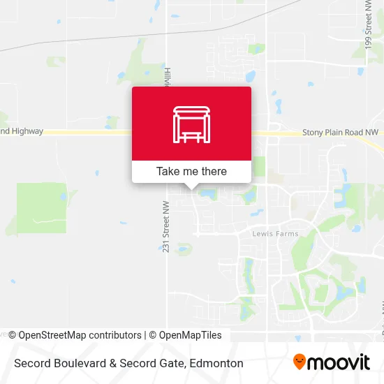 Secord Boulevard & Secord Gate map