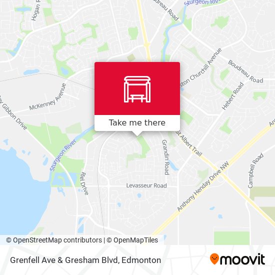 Grenfell Ave & Gresham Blvd map