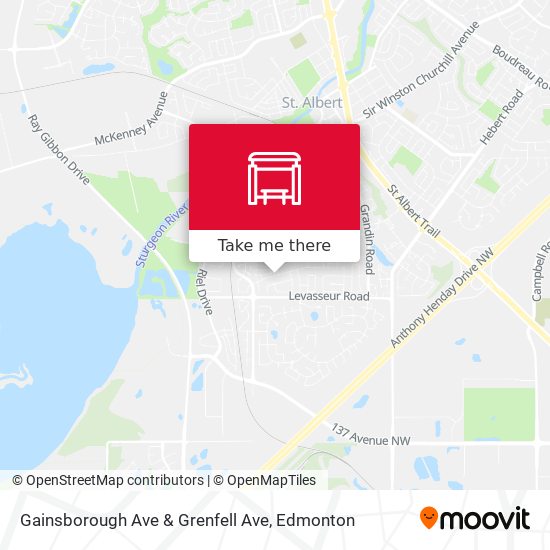Gainsborough Ave & Grenfell Ave map
