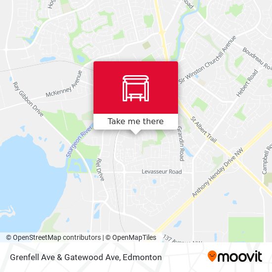 Grenfell Ave & Gatewood Ave map