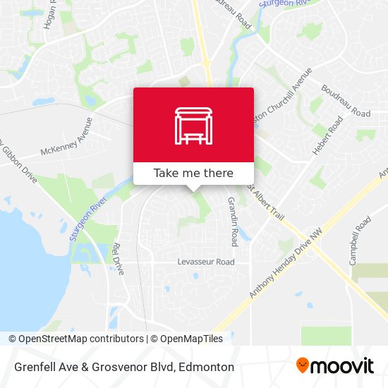 Grenfell Ave & Grosvenor Blvd map