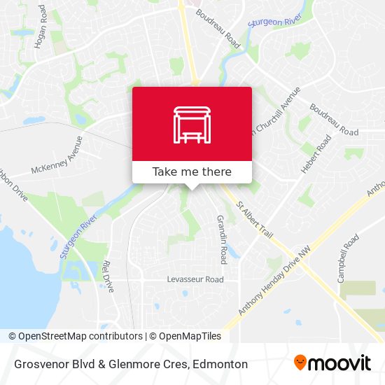 Grosvenor Blvd & Glenmore Cres map