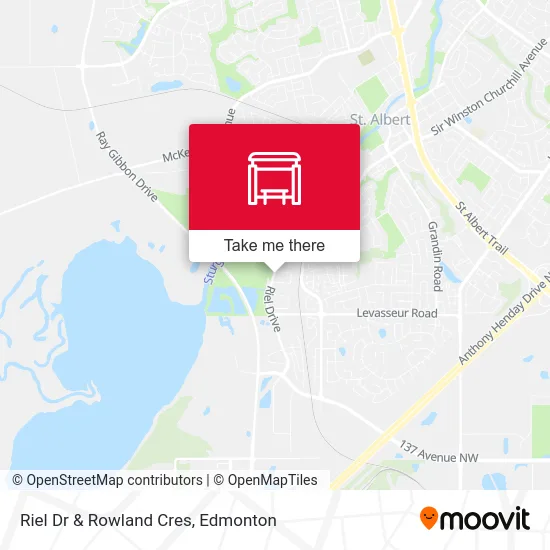 Riel Dr & Rowland Cres map