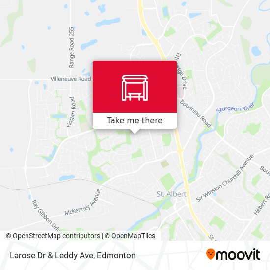 Larose Dr & Leddy Ave map
